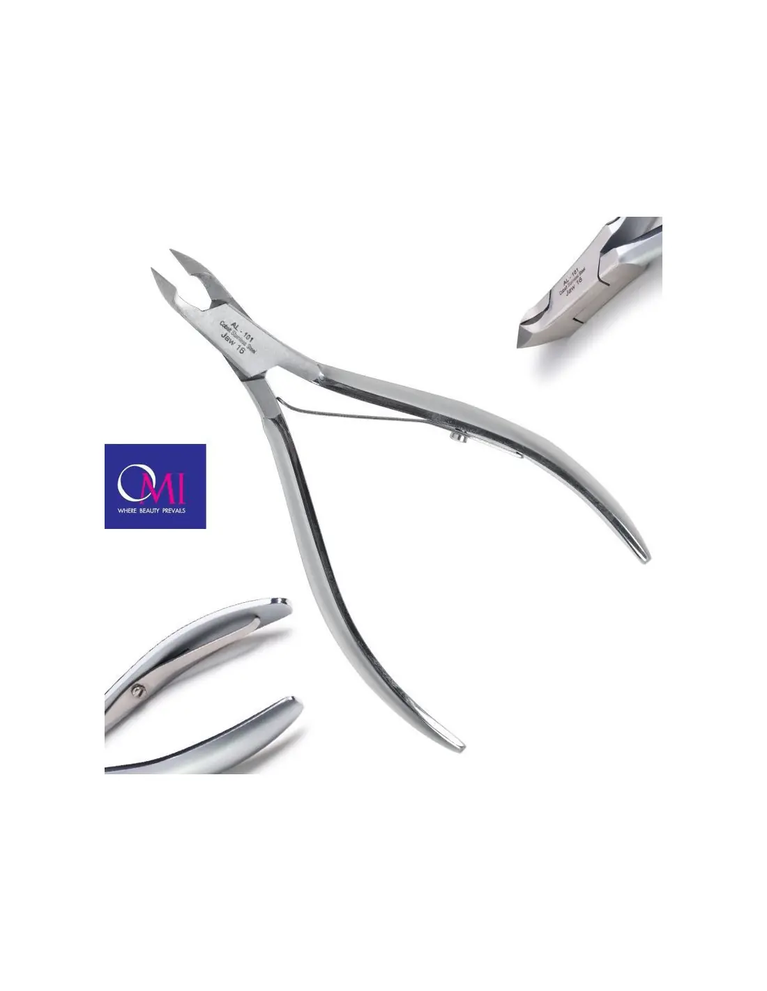 Omi pro-line clippers AL-101 pince à ongles en acrylique mâchoire 16/6 mm joint à recouvrement 