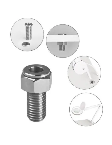 Porte-lampe loupe tube Inox 