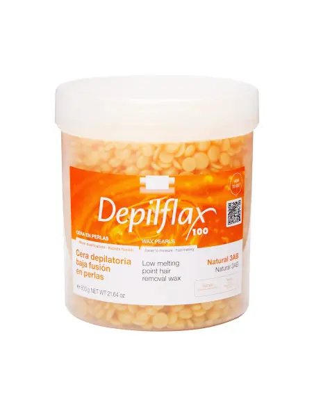 DEPILFLAX 100 CIRE DURE SANS BANDE POUR EPILATION PERLE 600G NATUREL 