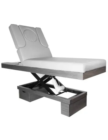 Table de Massage Électrique SPA Azzurro 815B – Bois Gris Chauffante avec LED