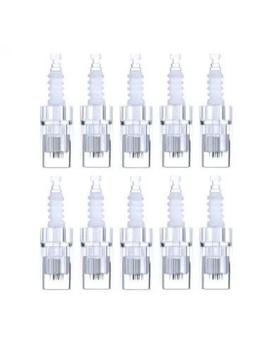 10 Replacement Cartridges for Microneedle Pen with 12 Needles