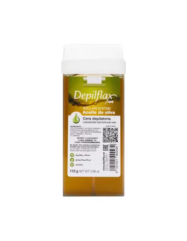Depilflax 100 rouleau de cire à épiler olive 110 g 