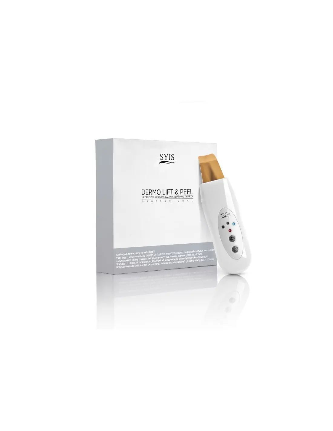 sistema dispositivo Dermo Lift&Peel scrubber spatola dorata