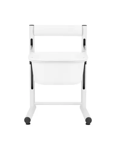 Plateau de pédicure réglable en hauteur, blanc 