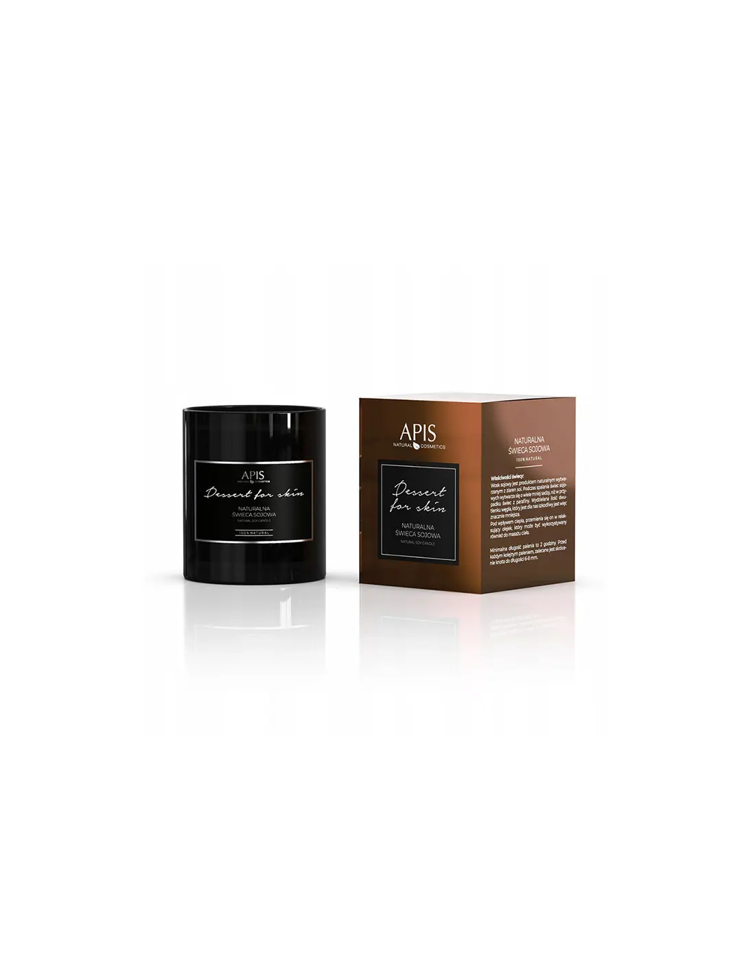 Apis vela de soja natural, postre para la piel 220 g