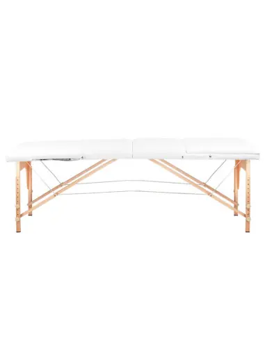 Comfort Activ Fizjo 3-segment wooden folding massage table in white
