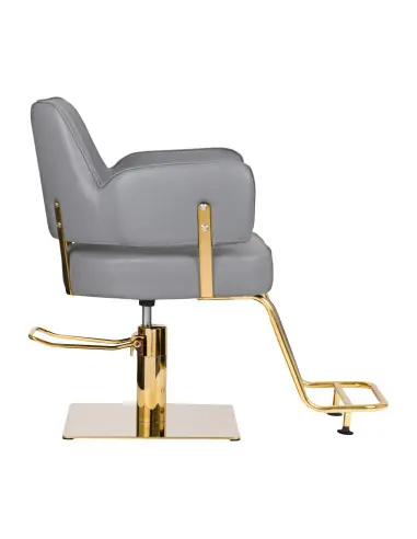 Sillón de peluquería Gabbiano Linz oro gris 