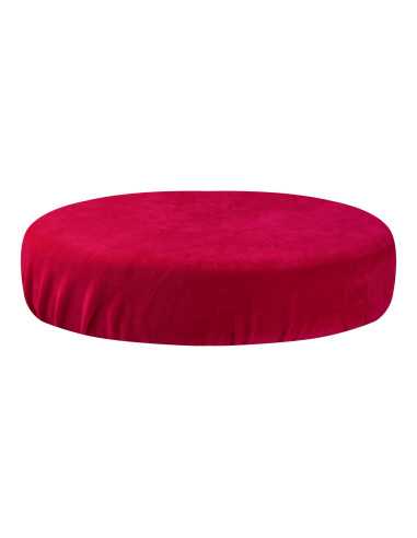 Fuchsia velvet stool cover