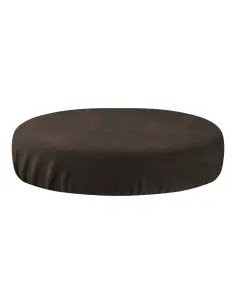Pokrowiec na taboret welur brązowy