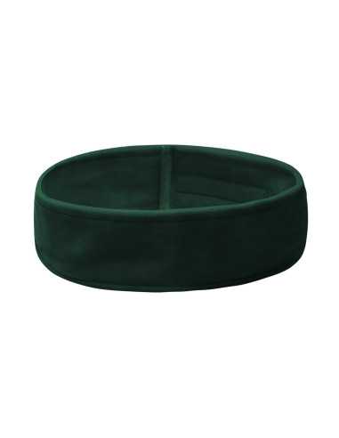 Bandeau cosmétique velours vert bouteille 