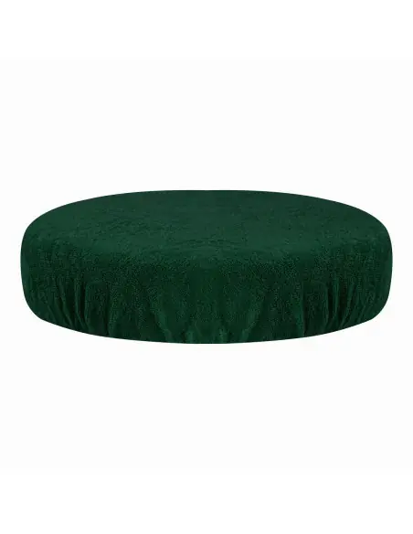 Housse éponge pour tabouret vert bouteille 