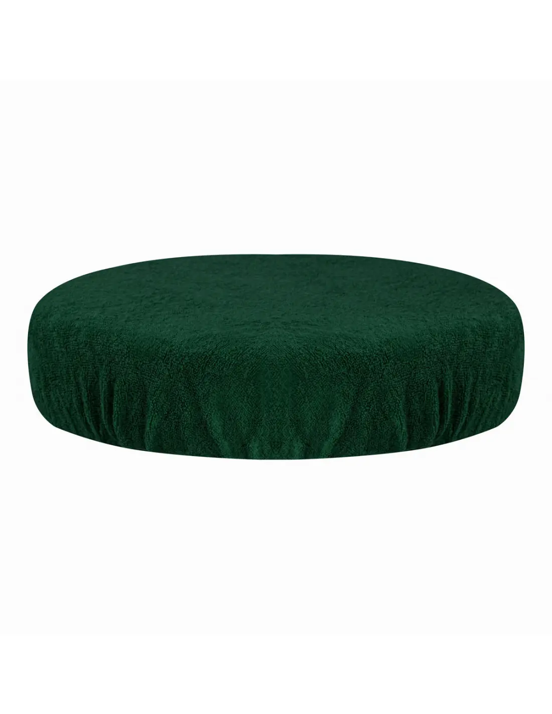 Housse éponge pour tabouret vert bouteille 