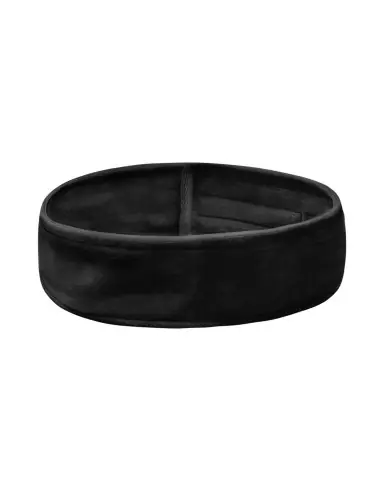 Banda cosmética de terciopelo negro.