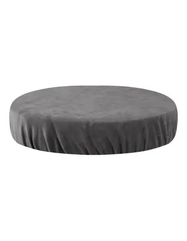 Funda taburete velour gris