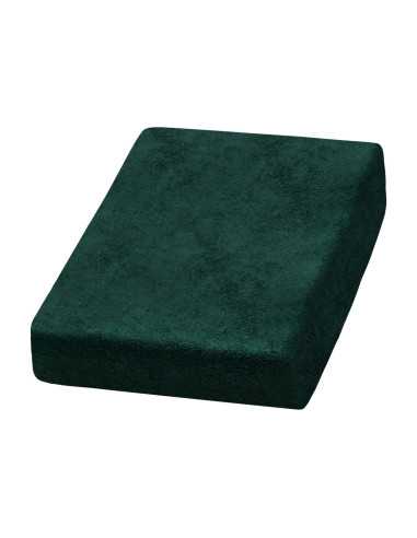 Bottle green terry cloth