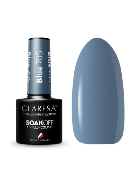 CLARESA Lakier hybrydowy BLUE 705 -5g 