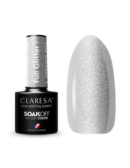 CLARESA FULL GLITTER barniz híbrido 1 -5g