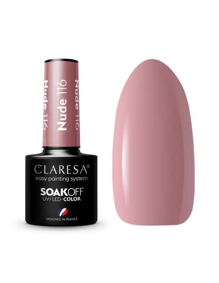 CLARESA Esmalte de uñas híbrido NUDE 116 -5g