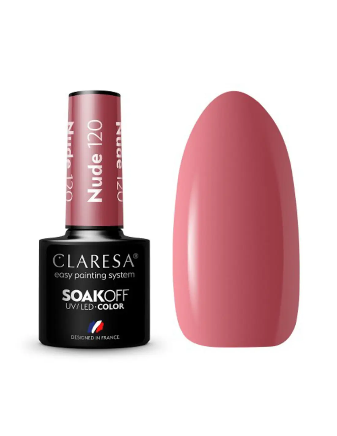 CLARESA Vernis à ongles hybride NUDE 120 -5g 