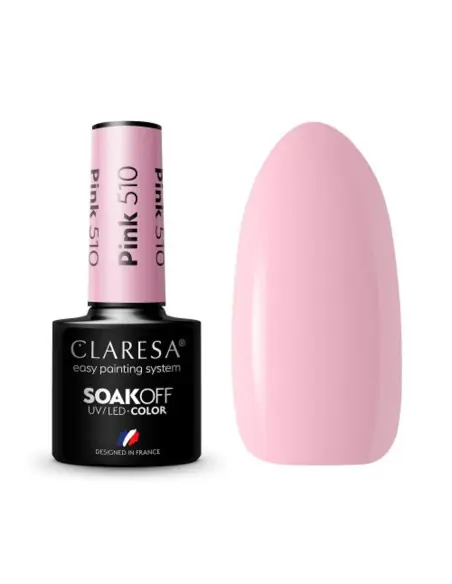 CLARESA Hybrid Nail Polish PINK 510 -5g 