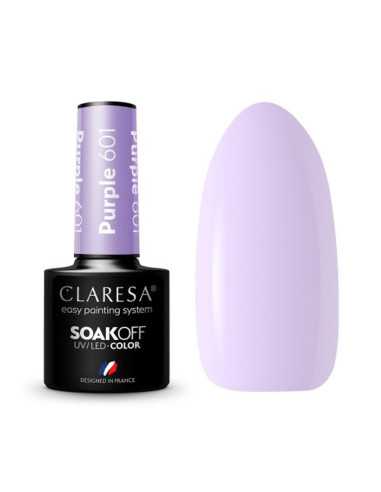 CLARESA Lakier hybrydowy PURPLE 601 -5g 