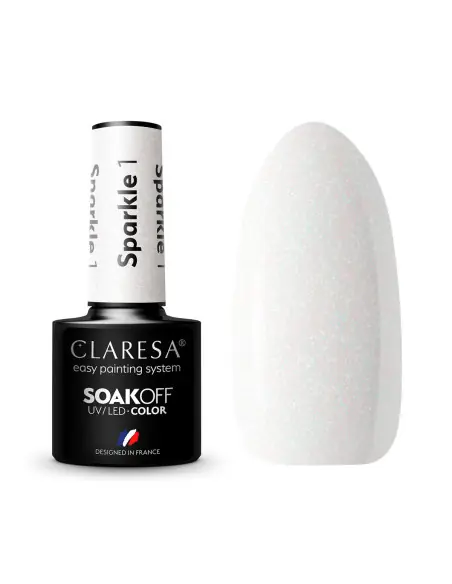 CLARESA Esmalte de uñas híbrido SPARKLE 1 -5g