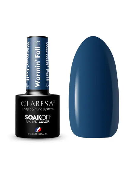 CLARESA Lakier hybrydowy WARMINFALL 3 -5g 