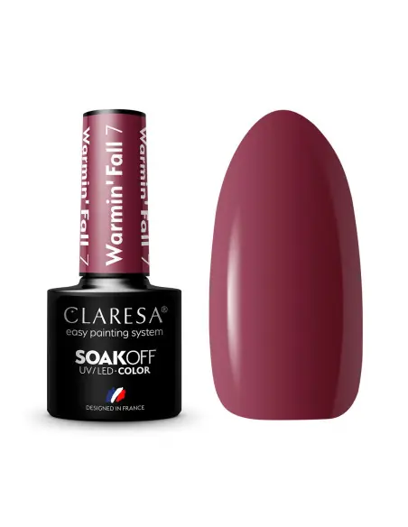 CLARESA Lakier hybrydowy WARMINFALL 7 -5g 
