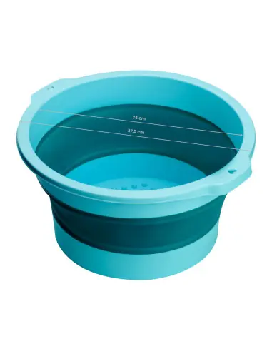Cuenco de pedicura plegable azul
