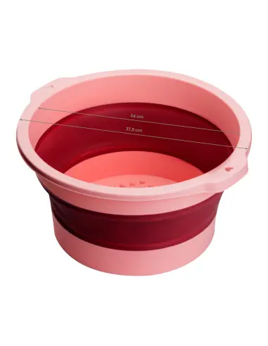 Rosa faltbare Pediküreschale