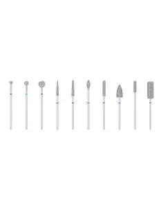 Kits d'Embouts Ponceuse à Ongles diamantées 10 pcs.