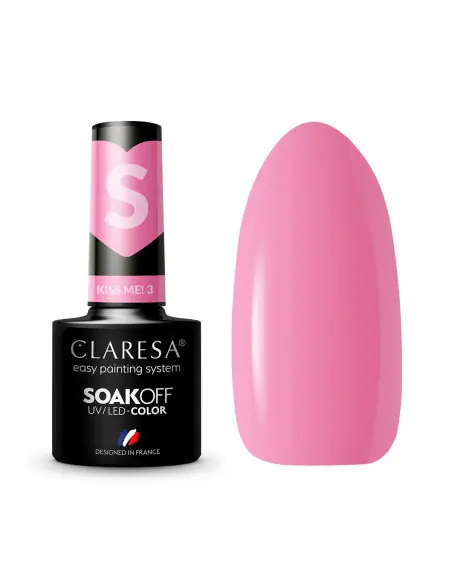Esmalte híbrido CLARESA Kiss Me! 3 -5g