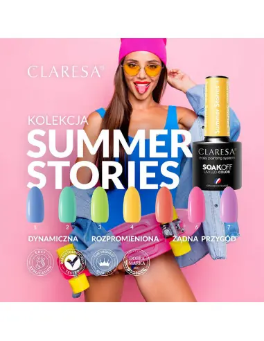 CLARESA barniz híbrido SUMMER STORIES 6 -5g