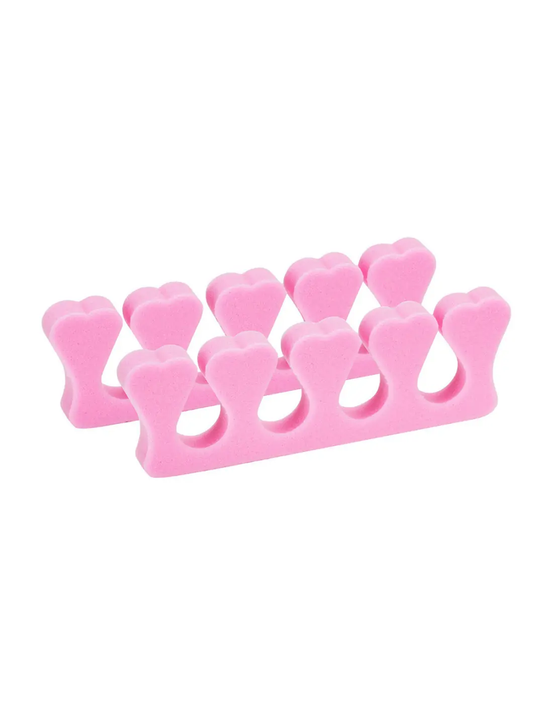 Séparateurs en mousse pour pédicure 100 pièces rose 