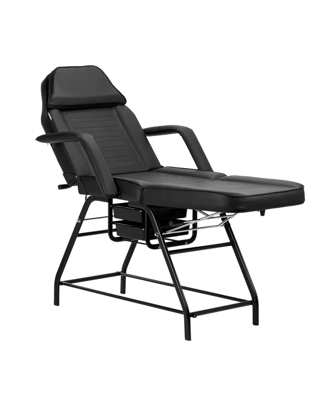 Sillón cosmético 557A con cubetas negro