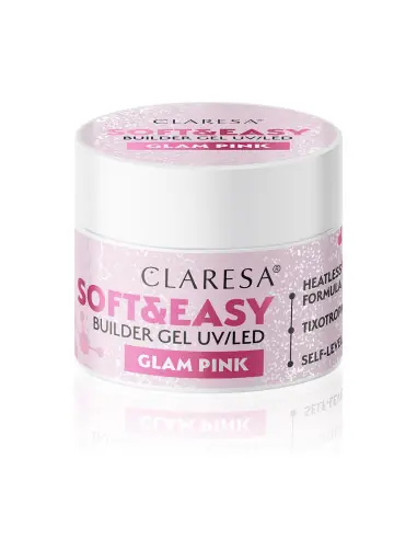 Claresa Soft&Easy construction gel glam pink 45 g 