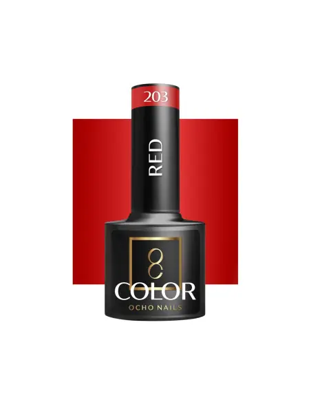 OCHO NAILS Lakier hybrydowy red 203 -5 g 