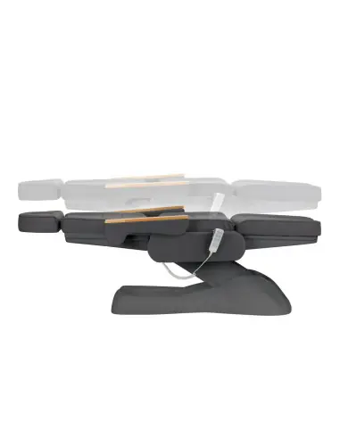 Fauteuil cosmétique électrique SILLON Lux 3 moteurs gris, piètement gris 