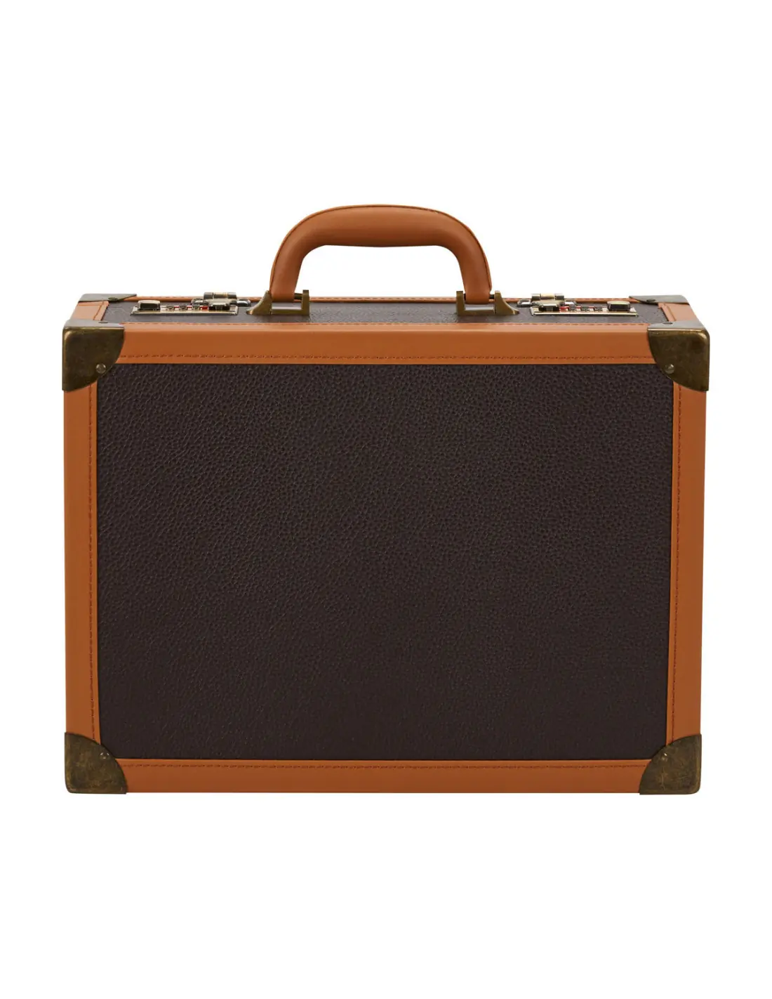 Valise de coiffure marron 