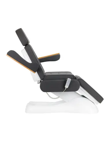 Cadeira cosmética elétrica Sillon Lux 273b com 3 motores, cinza