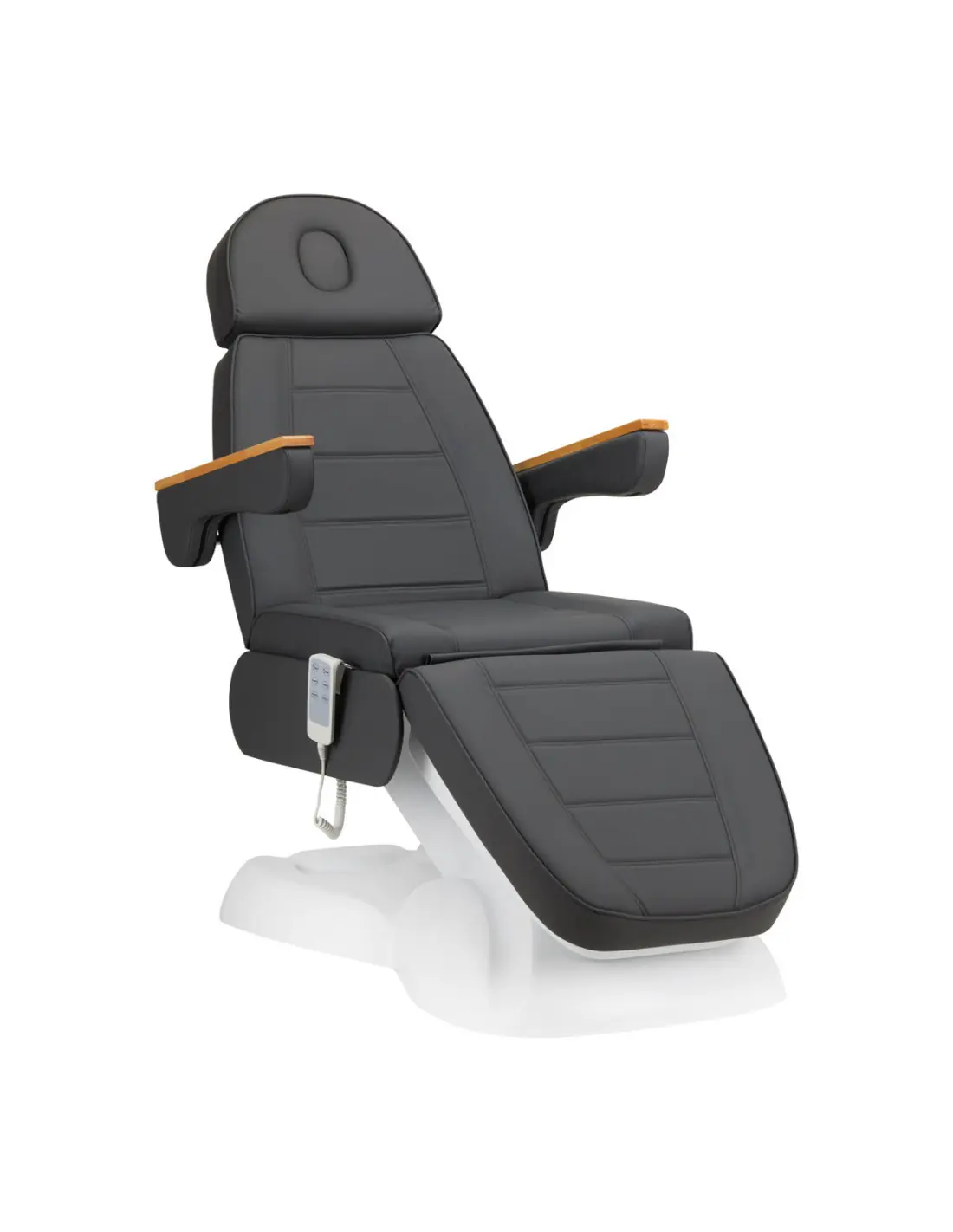 Cadeira cosmética elétrica Sillon Lux 273b com 3 motores, cinza