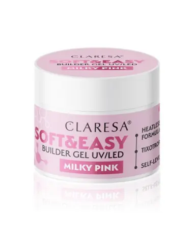 Claresa żel budujący Soft&Easy gel milky pink 45g 