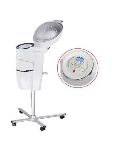 Ozone sauna steamer helmet on tripod