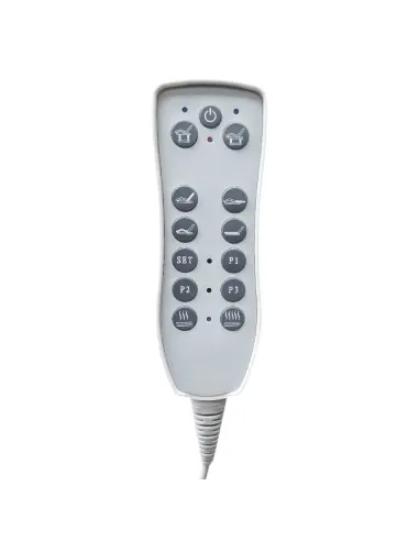 Stół do masażu elektrycznego Azzurro Krystal 370-3 biały z 4 podgrzewanymi silnikami