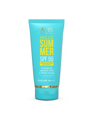 Apis hello summer spf 50 emulsja do opalania z olejem monoi 200 ml 