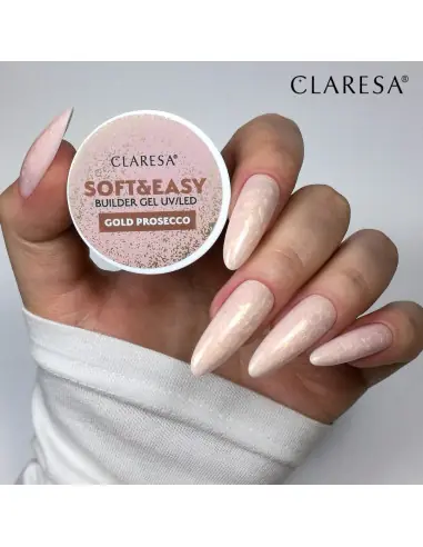 Claresa żel budujący Soft&Easy gold prosecco 12g 