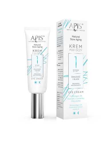 Apis Natural slow aging Krem pod oczy STEP 1 świeżość i blask 15 ml 