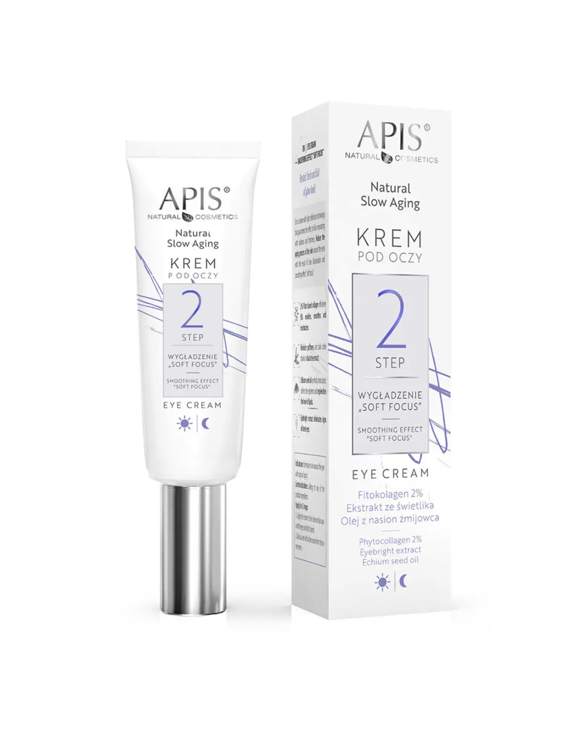 Apis Natural Slow Aging Krem pod oczy STEP 2 wygładzenie „SOFT FOCUS“ 15 ml 
