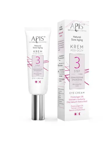 Apis Natural slow aging Krem pod oczy STEP 3 odmłodzone spojrzenie 15 ml 