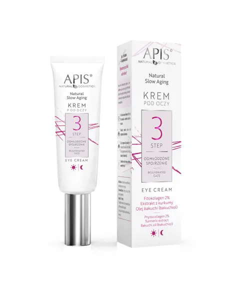 Apis Natural slow aging Krem pod oczy STEP 3 odmłodzone spojrzenie 15 ml 